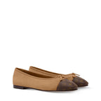 Sapatilha Louis Vuitton Ballerina Flat Beige Brown Monogram