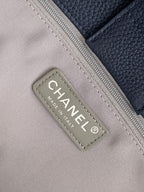 Chanel Executive Cerf Tote Black Leather Gold Hardware .