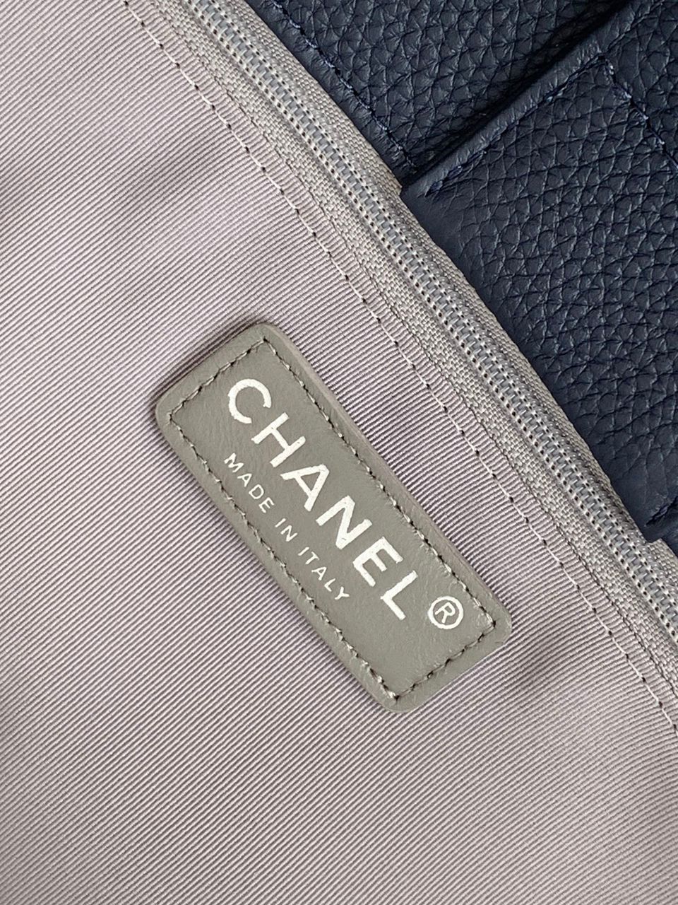 Chanel Executive Cerf Tote Black Leather Gold Hardware .