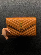 Saint Laurent Shoulder Bag Brown Ferragens Douradas( Pronta entrega )