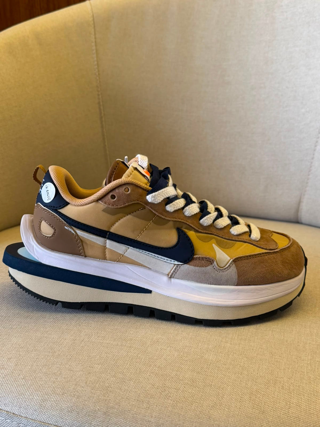 Nike Vaporwaffle sacai Sesame Blue Void DD1875-200 (Pronta entrega)