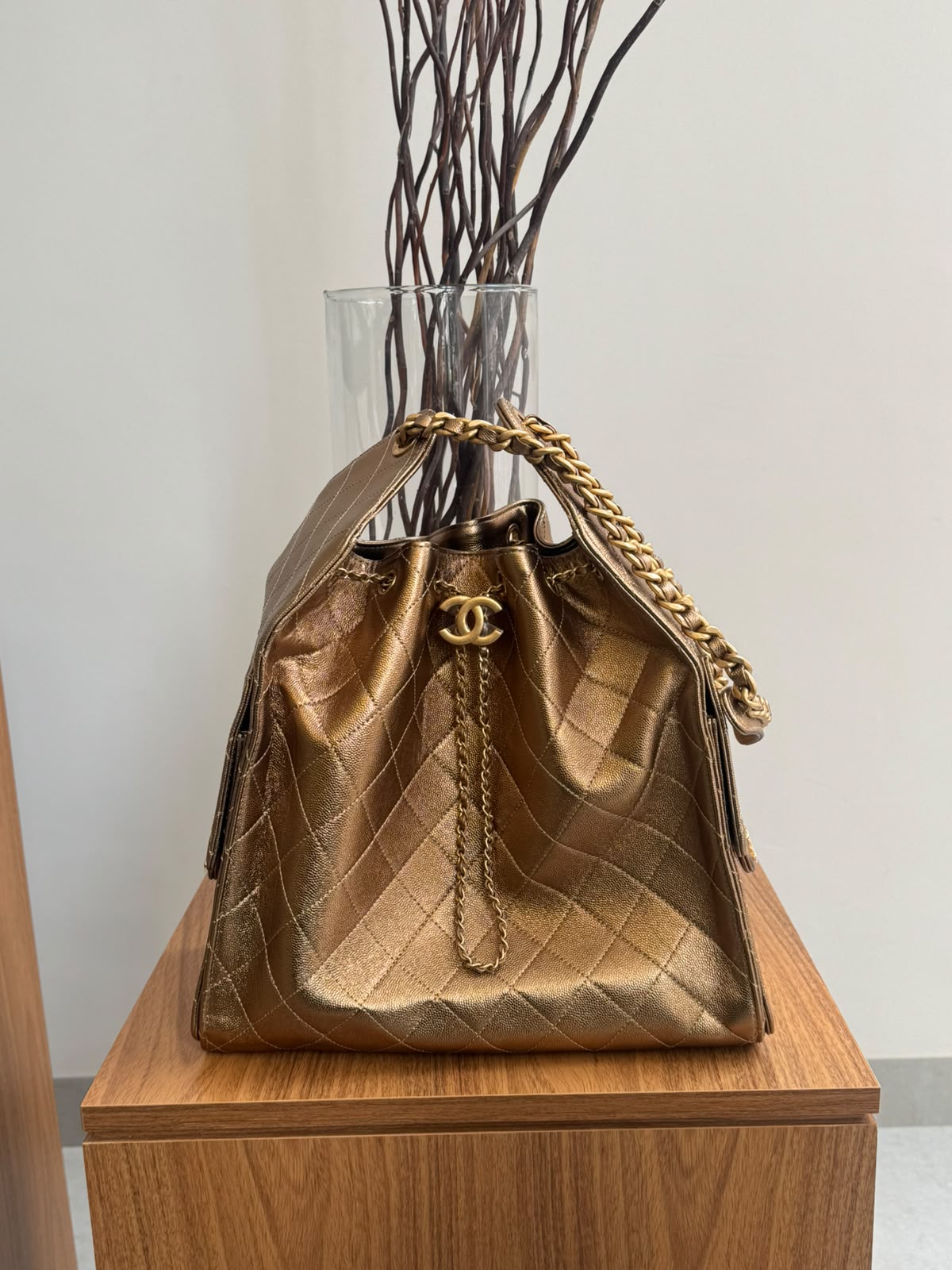 Bolsa Hobo Chanel 25 Bronze Large  ( Pronta entrega )