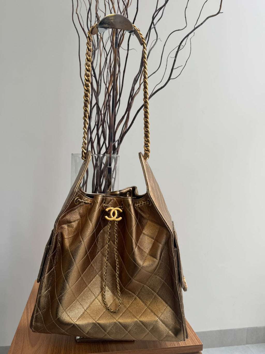 Bolsa Hobo Chanel 25 Bronze Large  ( Pronta entrega )