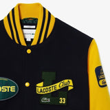 JAQUETA BICOLOR UNISSEX LACOSTE EM LÃ