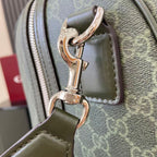 Gucci GG Monogram Medium Duffle Bag Dark Green