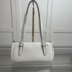 Coach Asher Shoulder Bag Shiny Crinkle Leather White