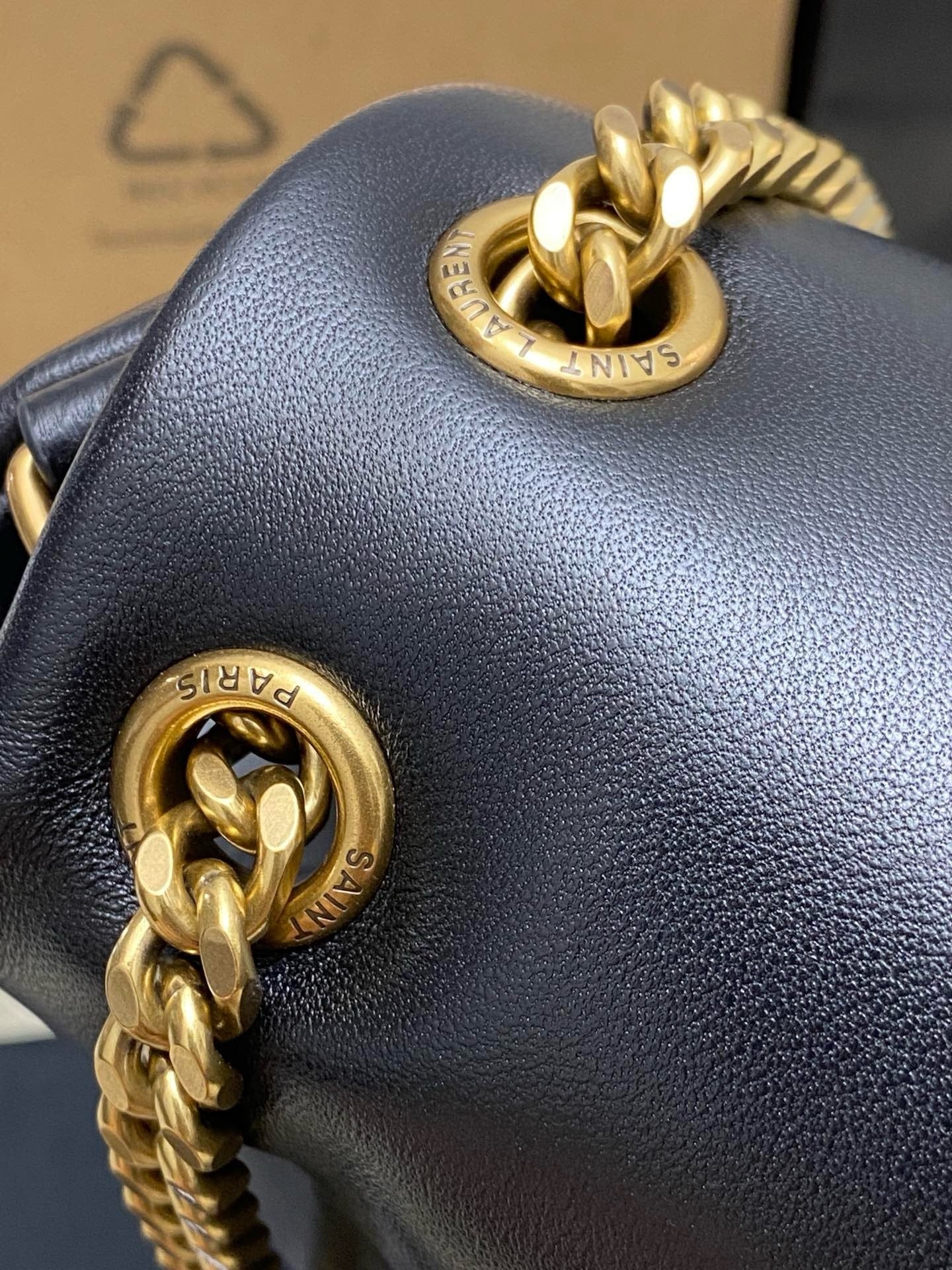 Yves Saint Laurent Calypso Lambskin Black