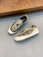 Tênis Moncler Trailgrip LP Bege Areia Com Verde Oliva
