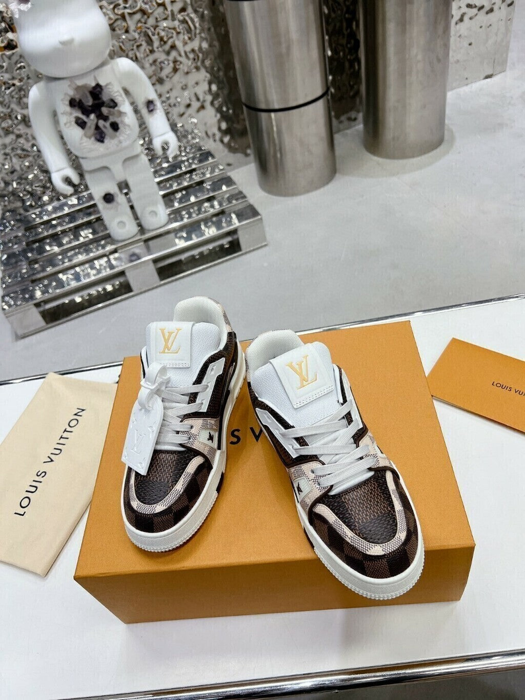 Louis Vuitton LV Trainer #54 Damier Ebene Multi