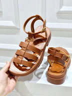 CELINE CLEA TRIOMPHE GLADIATOR ANDALIA IN CALF LEATHER - VEGETABLE TANNING (Pronta Entrega)