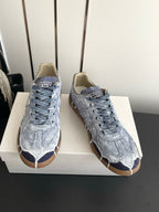 Maison Margiela Replica Low "Hand Painted Navy Canvas/Denim