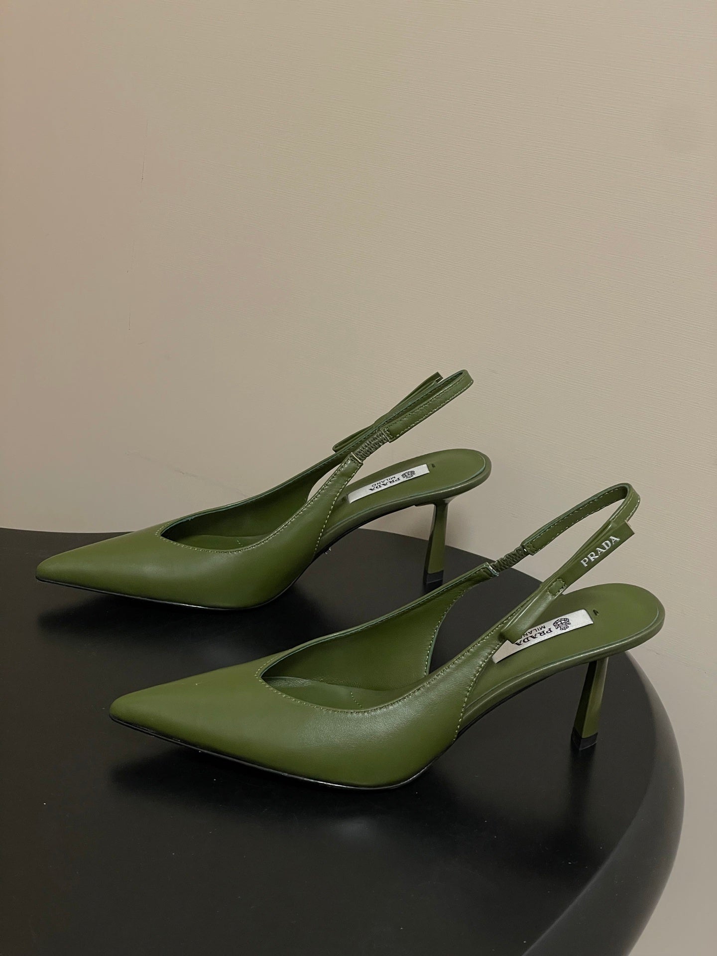 Prada  Slingback Pumps  Green