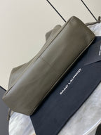 Saint Laurent Shopping Jamie 4.3 Quilted Bag army green Ferragens Douradas