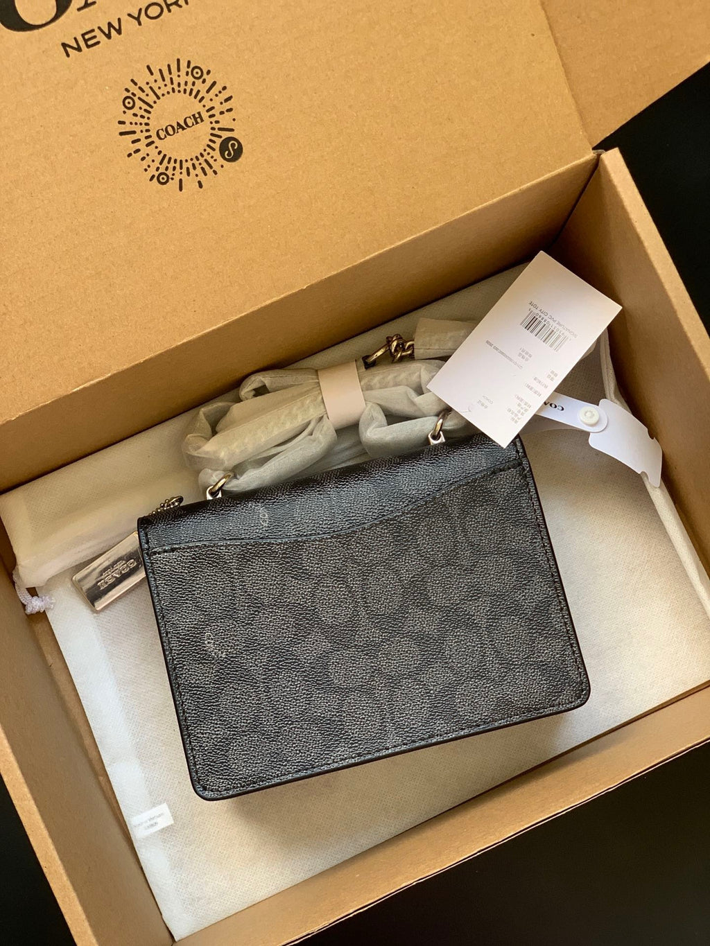Coach Mini Klare Crossbody Bag Black Ferragens Douradas