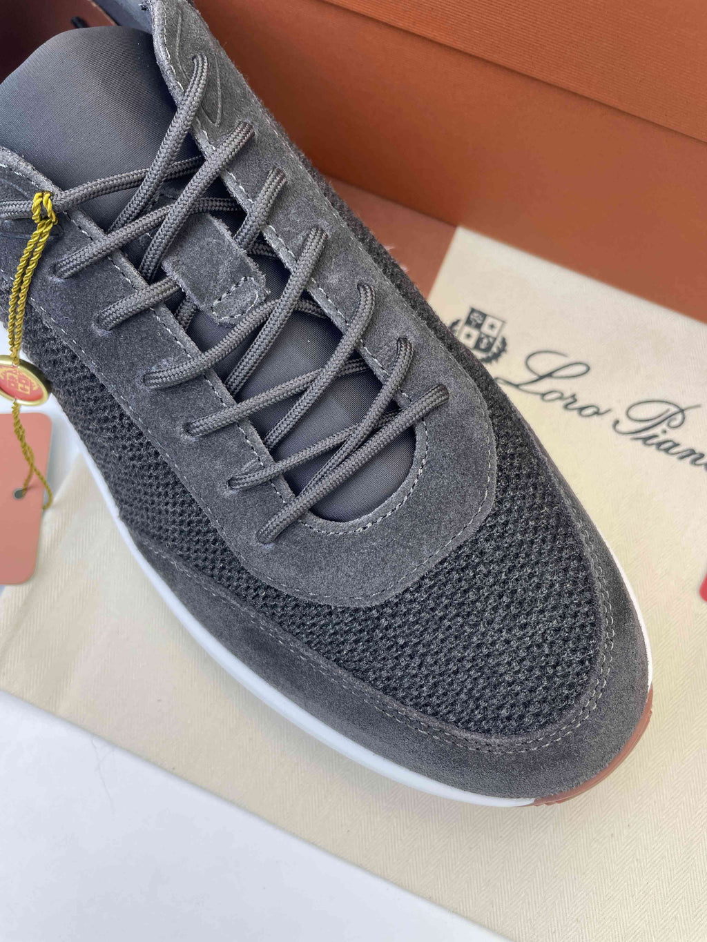 Loro Piana 360 Flexy Walk  (Charcoal Blue/Frost Gray)