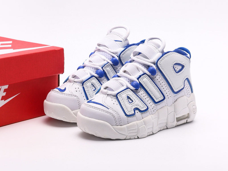 Nike Air More Uptempo White Blue Infantil