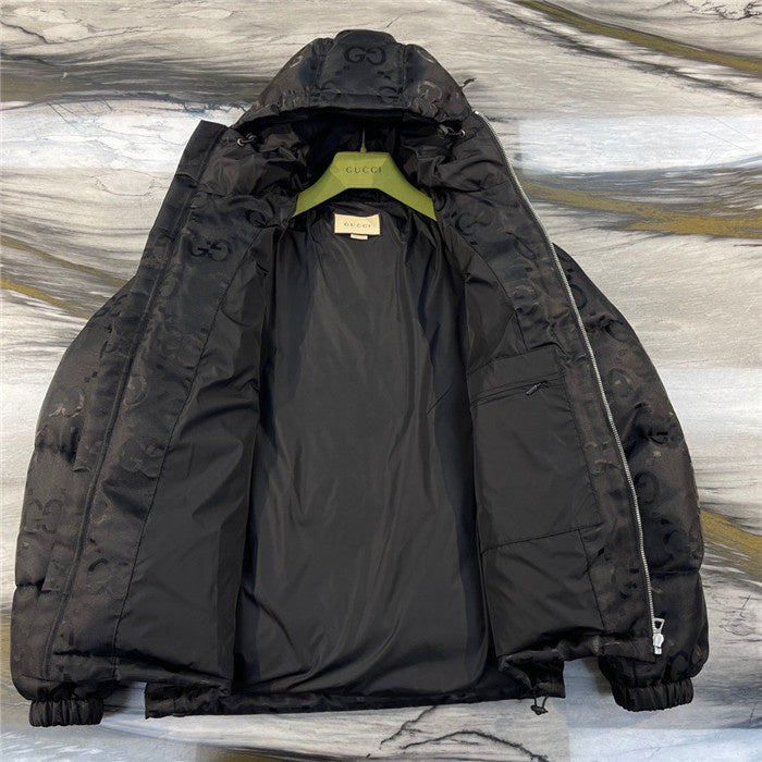 Jaqueta Puffer Gucci Jumbo GG Nylon Canvas