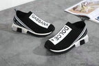 Dolce & Gabbana Sorrento Logo Slip On Black Grey White