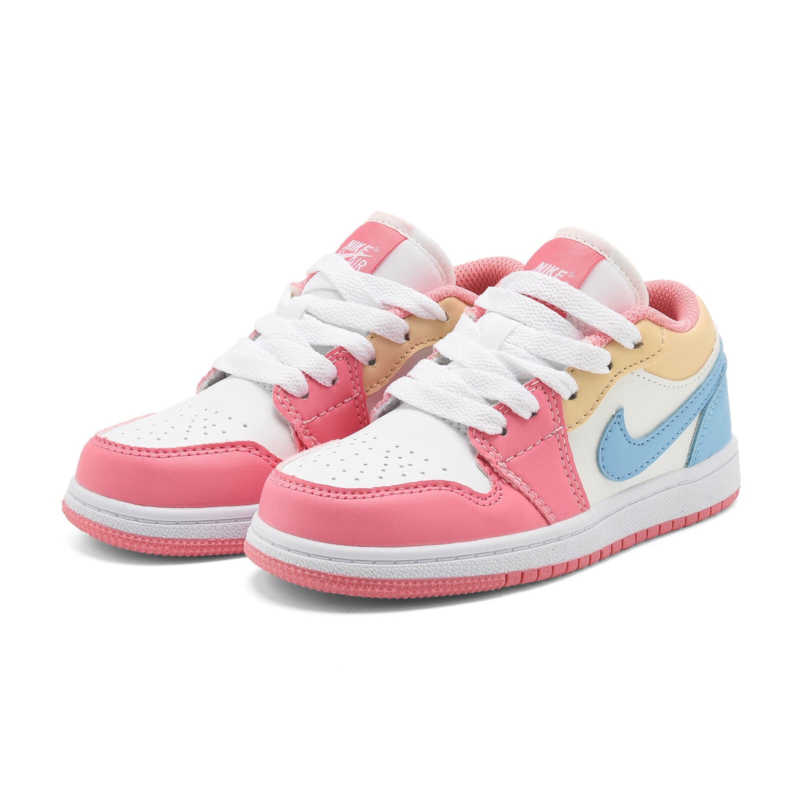 Air Jordan 1 Low SE "Paw Print Pink Foam Infantil