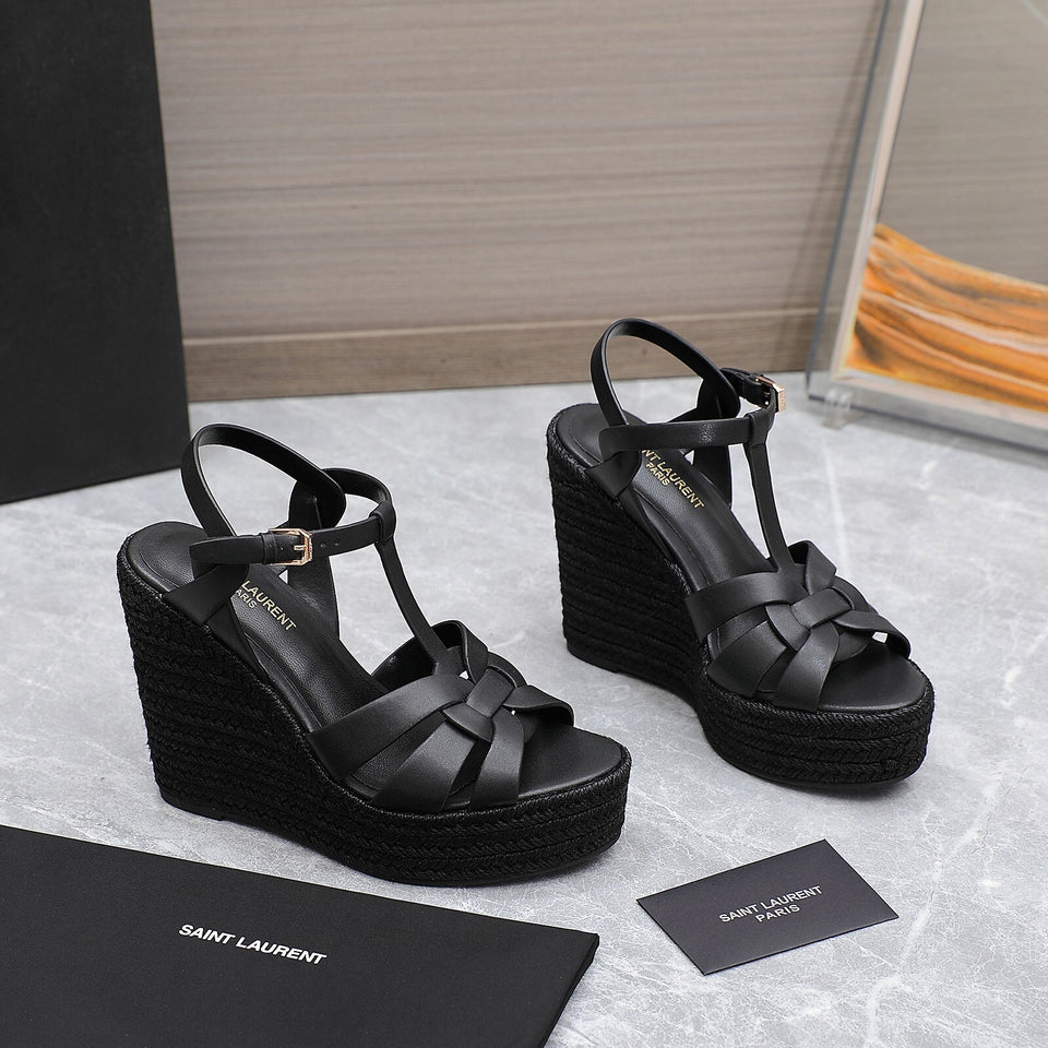 Saint Laurent Espadrille Tribute Black