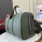 Gucci GG Monogram Medium Duffle Bag Dark Green