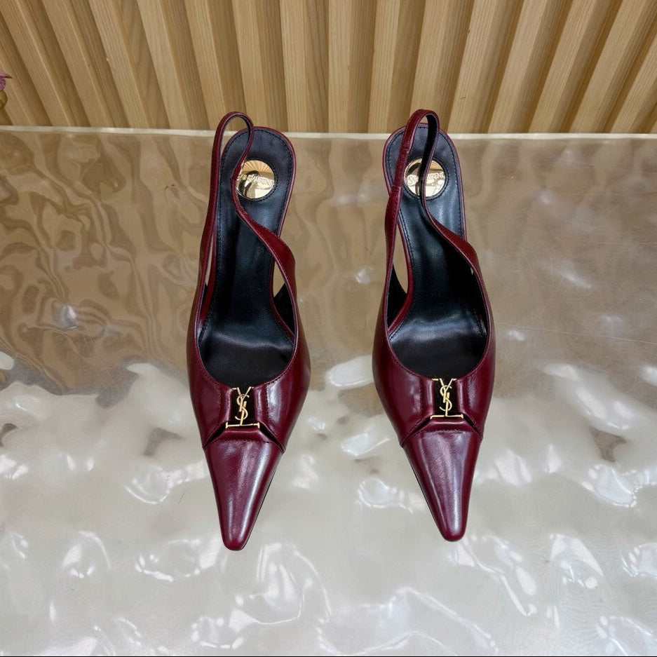 Scarpin Babylone Breteuil Saint Laurent  Wine
