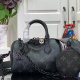 Lv Speedy Bandoulière 18 Black