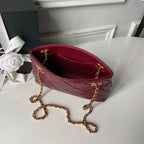 Chanel Mini Shopping Bag Dark Burgundy