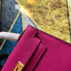 Bolsa Kelly Sellier Mini II Rose Pourpre (tamanho 20) .