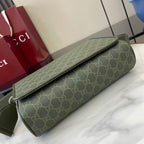 Gucci GG Monogram Messenger Bag Green