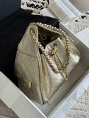 Bolsa Hobo  Chanel 25 Metalica