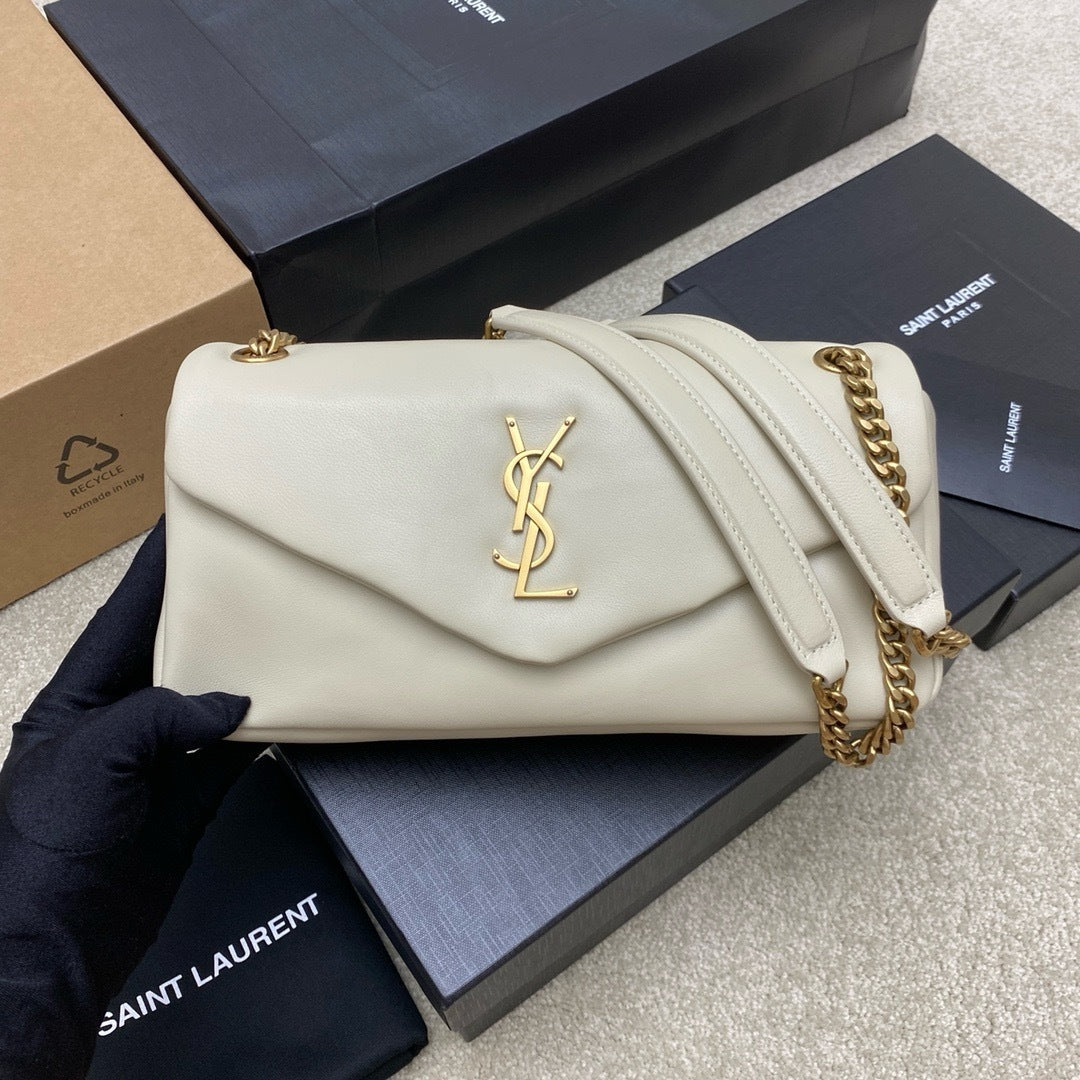 Yves Saint Laurent Calypso Lambskin White