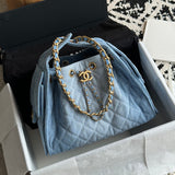 Bolsa Hobo  Chanel 25 Denim Small