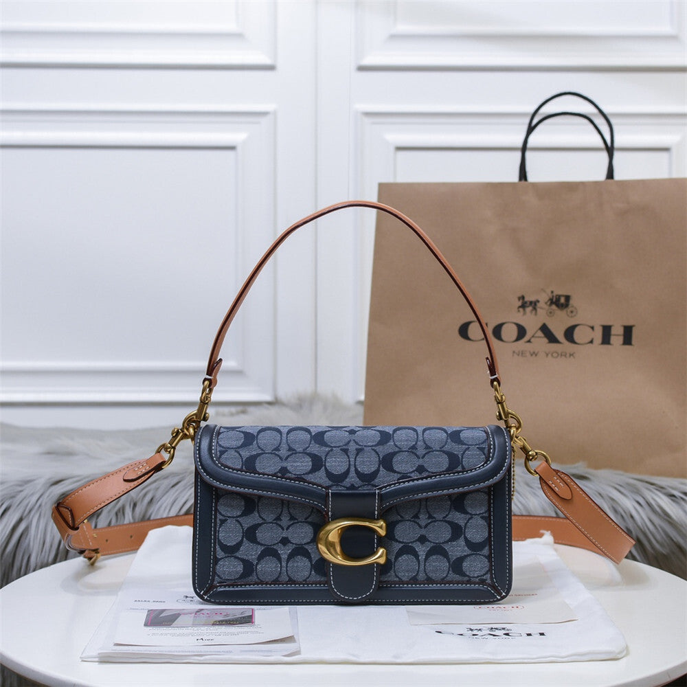 Bolsa Coach Tabby Shoulder Bag 26 in Signature Chambray