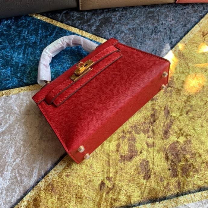 Bolsa Kelly Sellier Mini II Rouge Casaque (tamanho 20) .