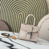 Delvaux Brillant Mini Leather Bag Off White