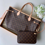 Neverfull MM Monogram Canvas Beige