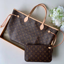 Lv Neverfull Inside Out MM Brown and Beige