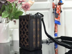 Lv Vertical Soft Trunk Monogram Black