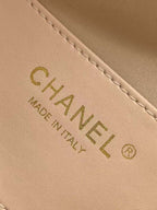 Bolsa Hobo  Chanel 25 White Small