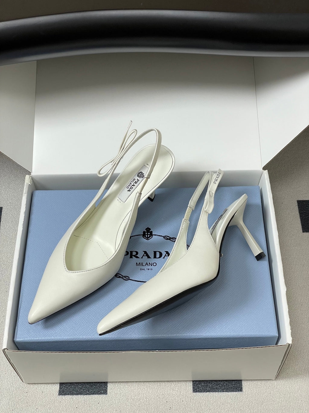 Prada  Slingback Pumps  White