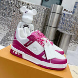 Louis Vuitton Trainer Pink White