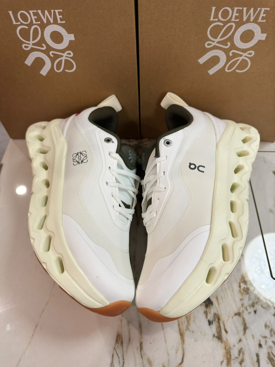 On Cloudtilt 2.0 x Loewe White Khaki