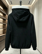Moncler Logo-Embroidered Zip-Up Hoodie