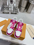 Louis Vuitton Trainer Pink White