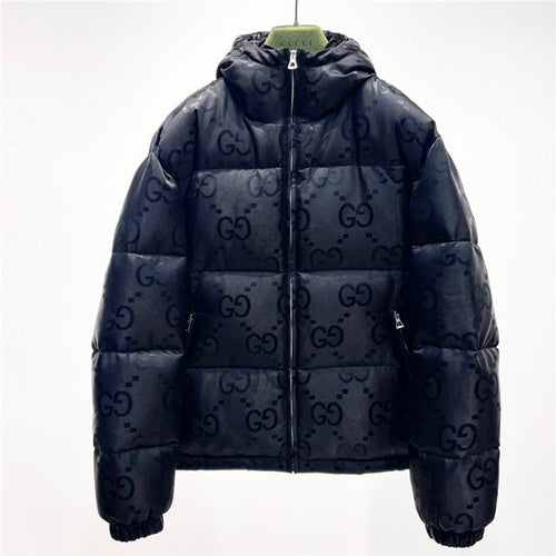 Jaqueta Puffer Gucci Jumbo GG Nylon Canvas