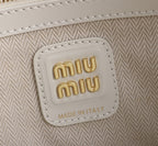 bolsa miu miu  leather patchwork bag