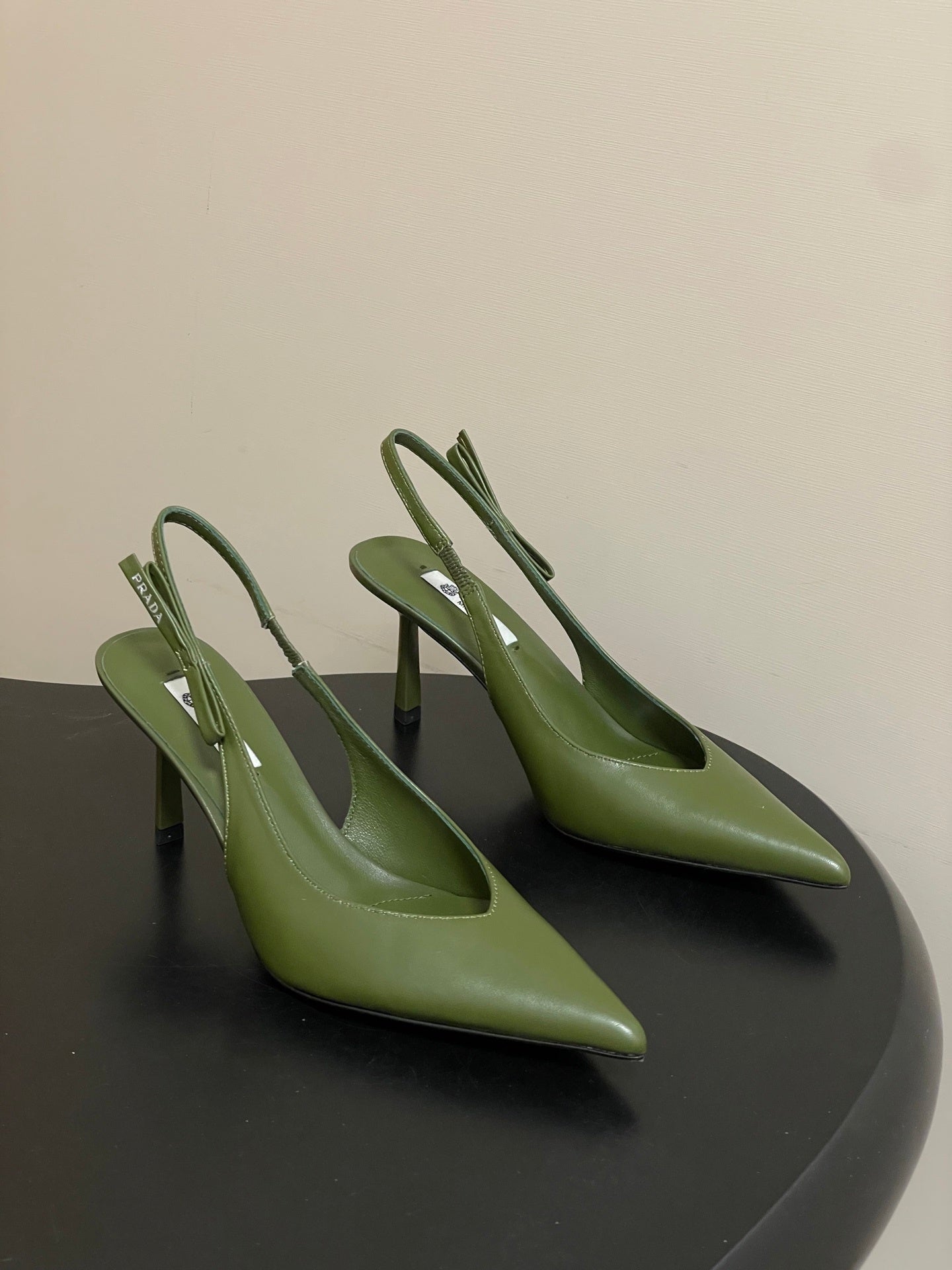 Prada  Slingback Pumps  Green