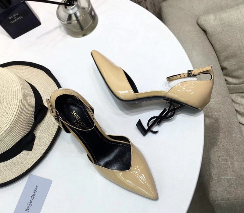 Saint Laurent Opyum Pumps Off-White