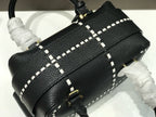 Delvaux Cool Box Black Costura Contrastante